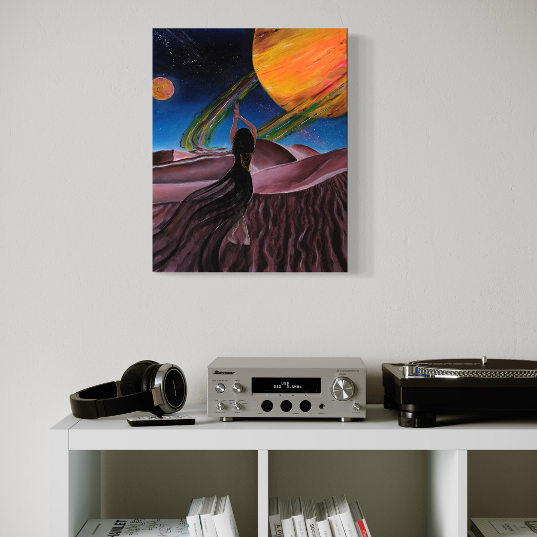 Couple Embrace Art Print – Romantic Wall Art – 11x14 Fine Art Print