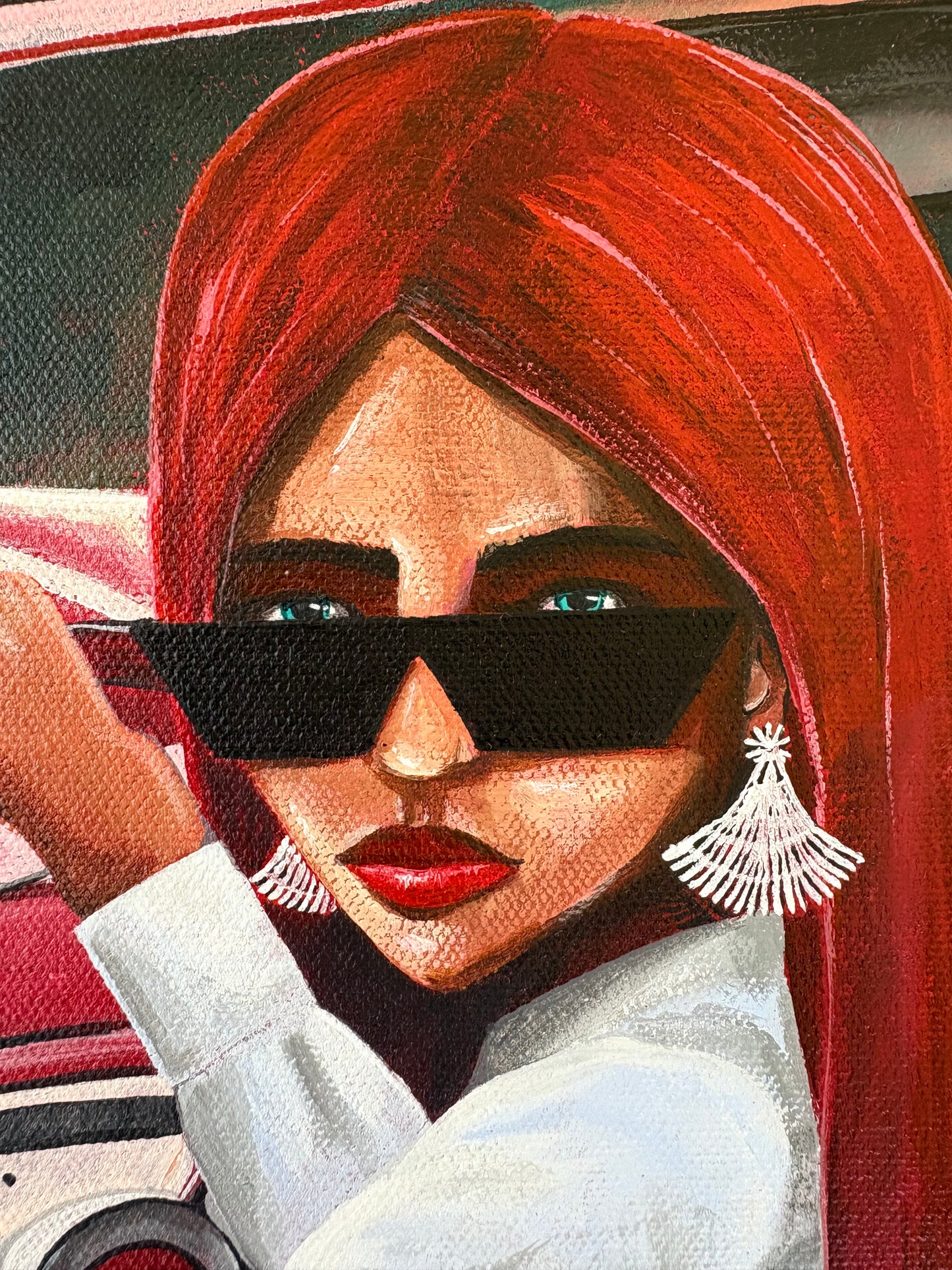 Unstoppable - Red Head collection - 11x14 inch Original artwork