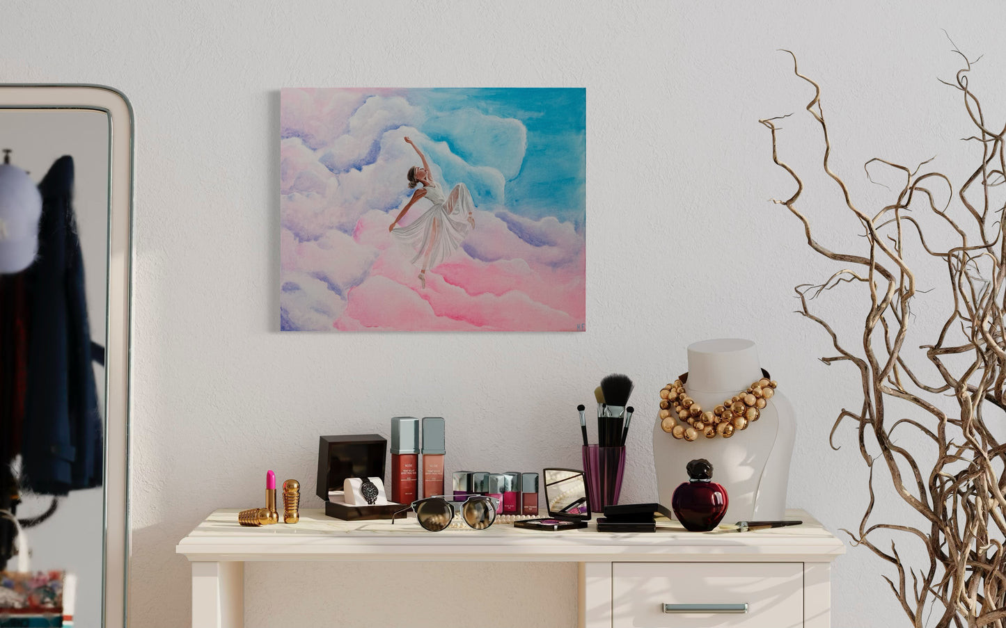 Ballerina Dancer Painting - Printed Canvas - Inspired by Degas’ ballerinas
