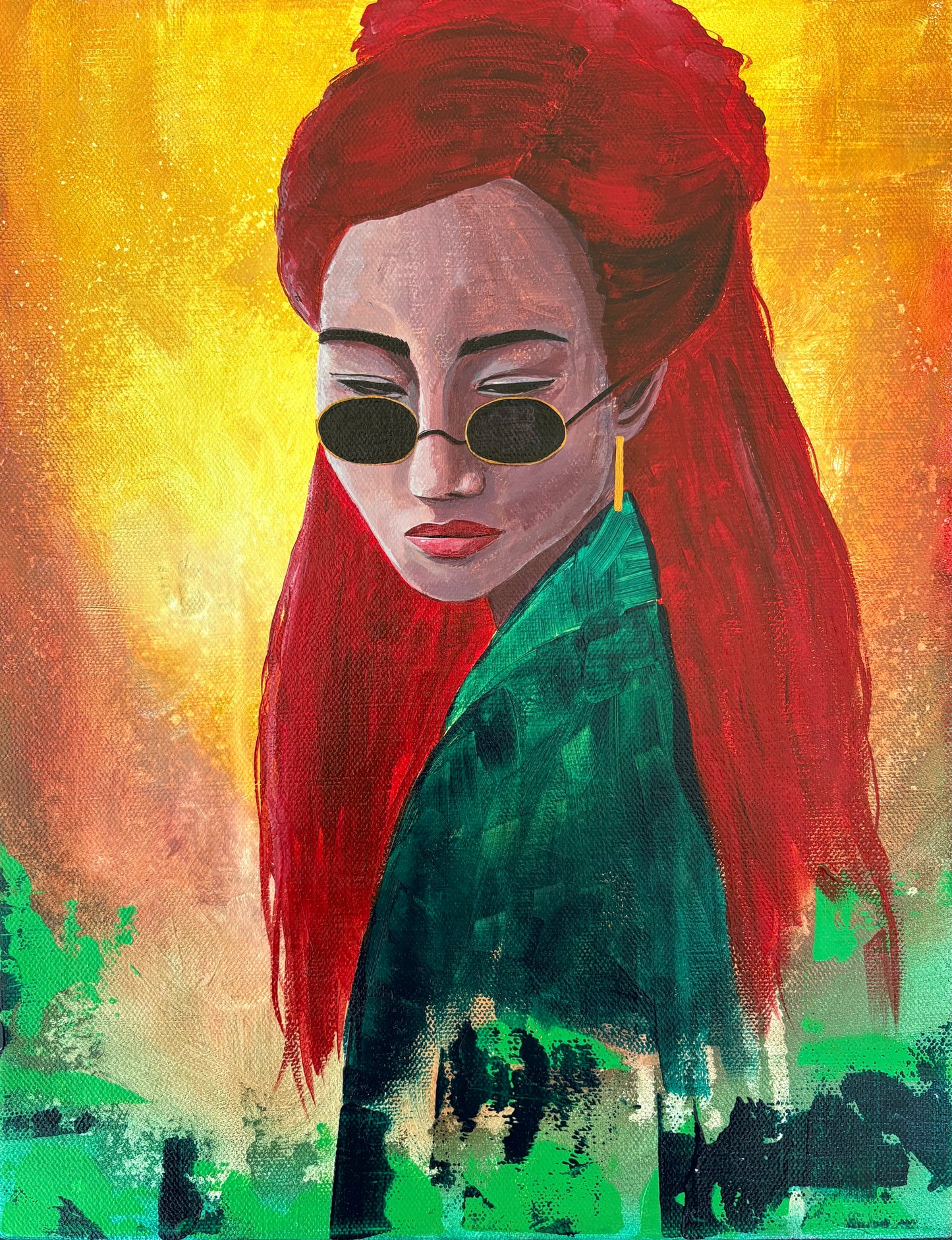 Samurai - 11x14 inch - Acrylic on Canvas