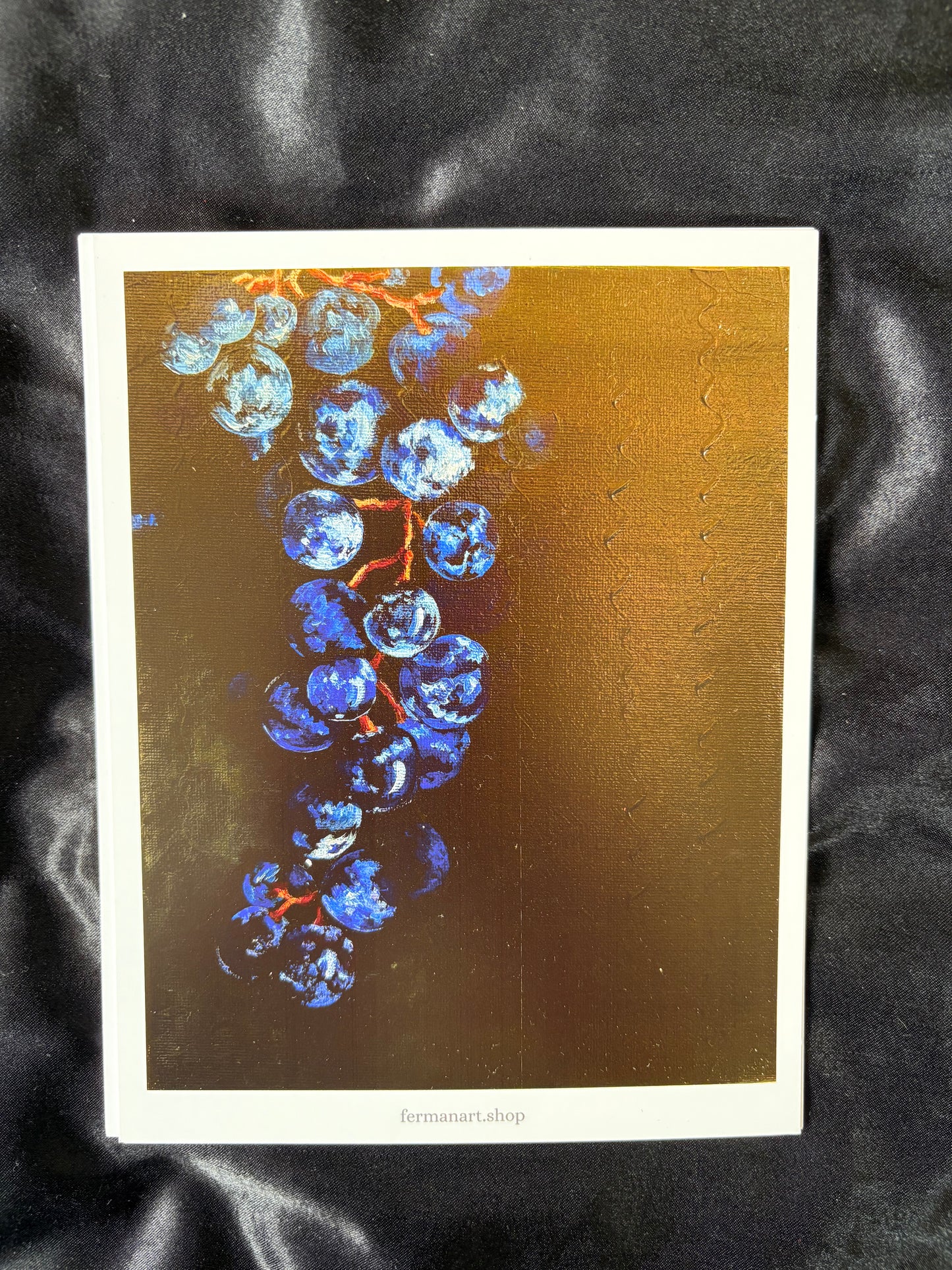 Grapes Art Print β Kitchen Wall Art β Fruit Still Life Decor β 7x5.5 Print